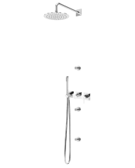 Kit douche encastré 3 jets Lusa - Bruma
