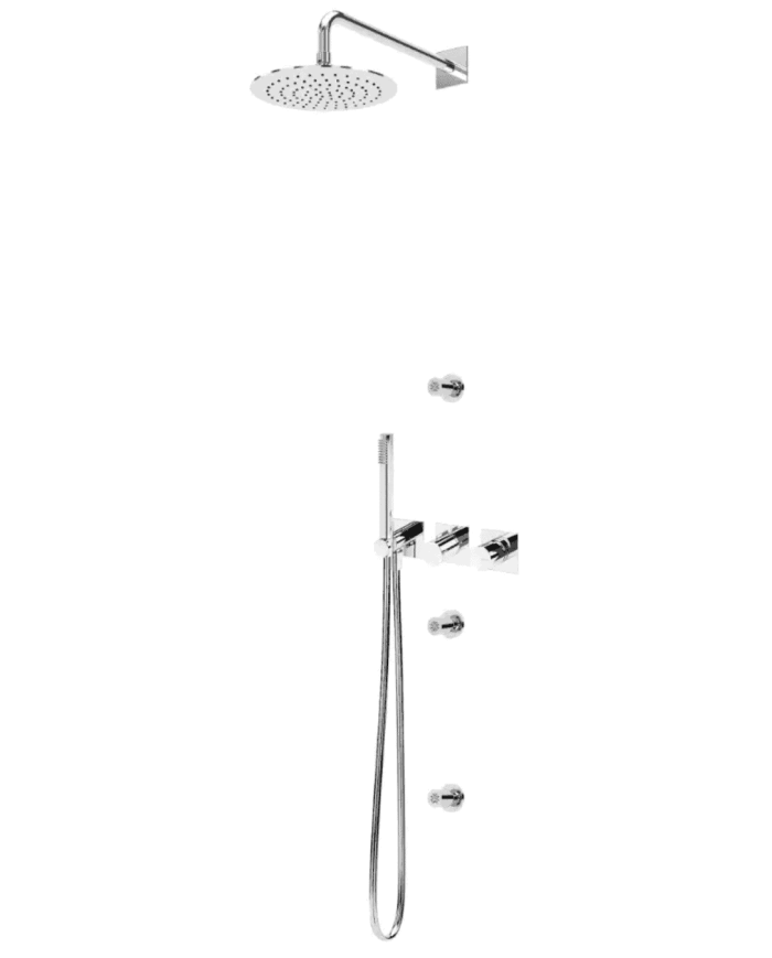 Kit douche encastré 3 jets Lusa - Bruma