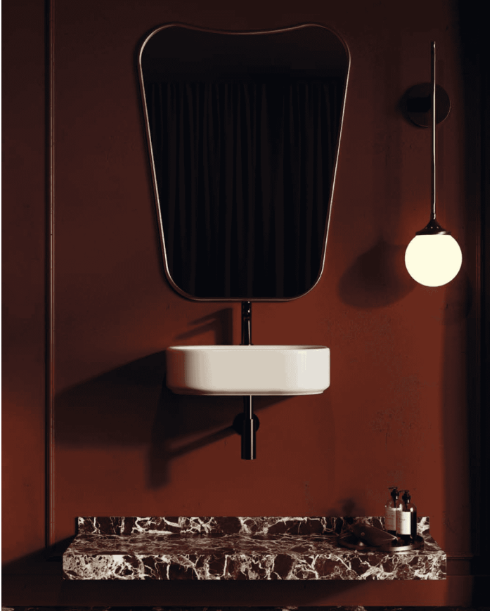 Lave-mains 55x43 suspendu Won – The.Artceram