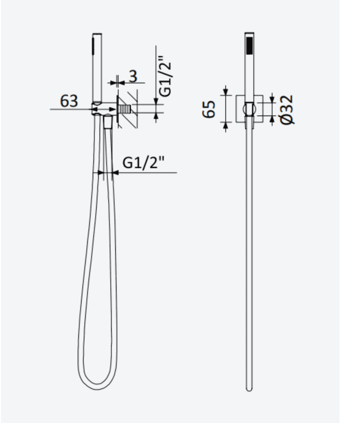 Garniture de douche Lusa - Bruma