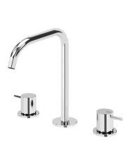 Mitigeur lavabo sur plan 3 trous Leaf - Bruma