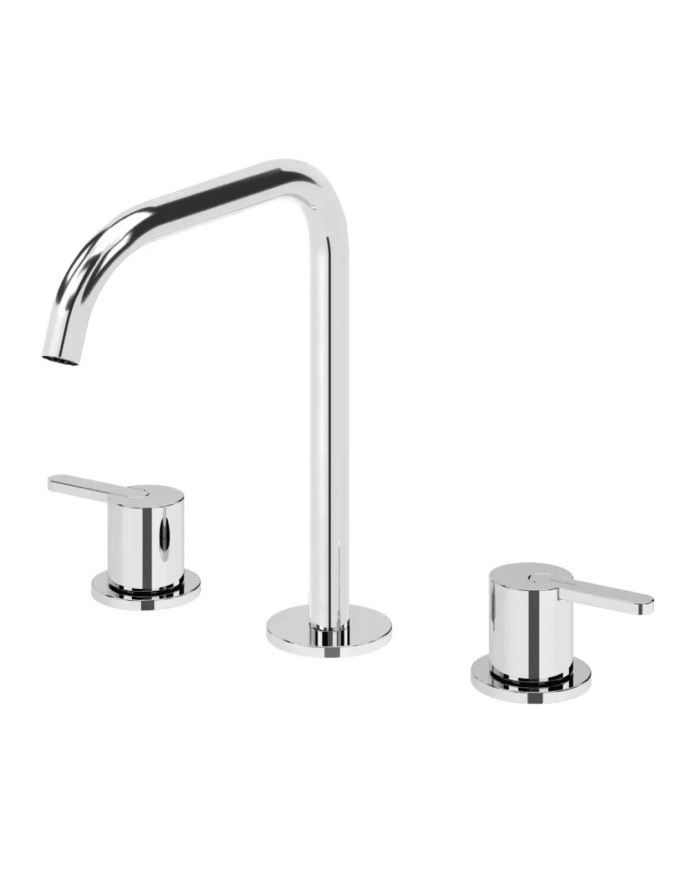Mitigeur lavabo sur plan 3 trous Leaf - Bruma