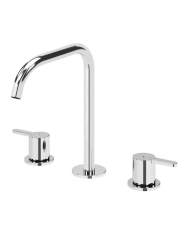 Mitigeur lavabo sur plan 3 trous Leaf - Bruma