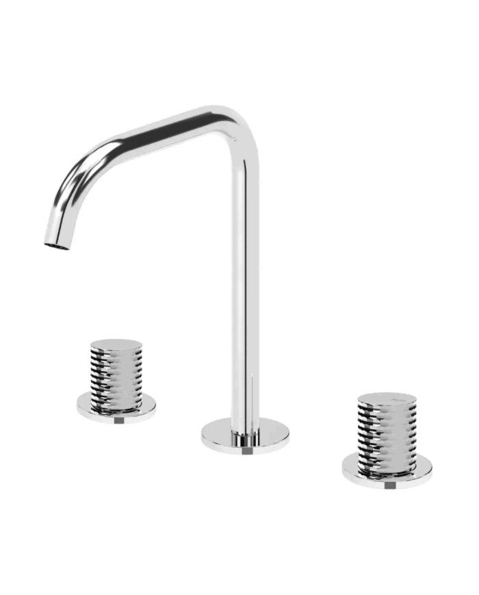 Mitigeur lavabo sur plan 3 trous Leaf - Bruma