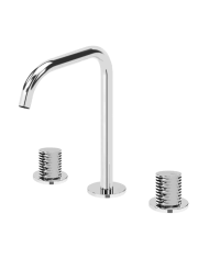 Mitigeur lavabo sur plan 3 trous Leaf - Bruma