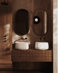 Vasque à poser Cognac Quadro 43x43 – The.Artceram