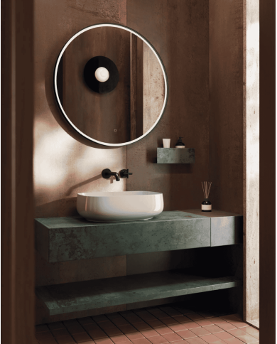 Vasque à poser Cognac Quadro 55x35 – The.Artceram