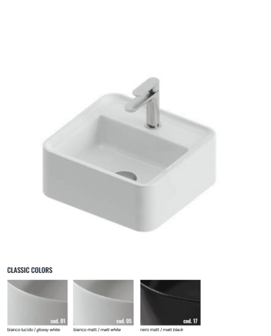 Lavabo Rodolfo 40x38 à poser – The.Artceram