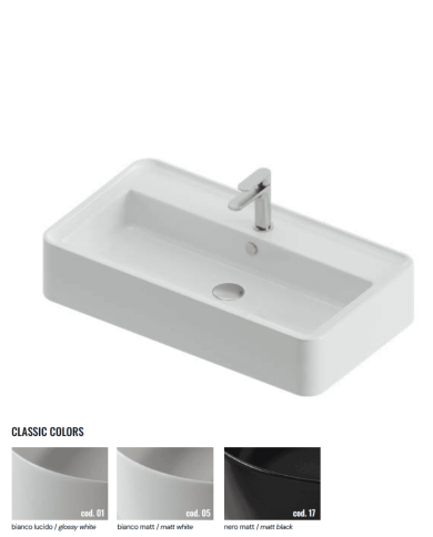 Lavabo Rodolfo 80x45 à poser – The.Artceram