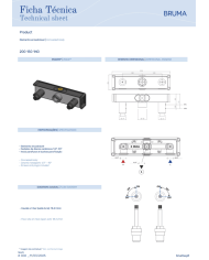 Mitigeur lavabo 3 trous Leaf - Bruma