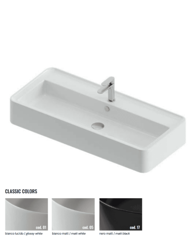Lavabo Rodolfo 100x45 à poser – The.Artceram