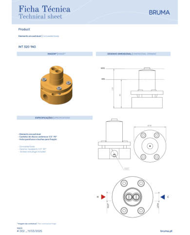 Mitigeur au sol Leaf - Bruma