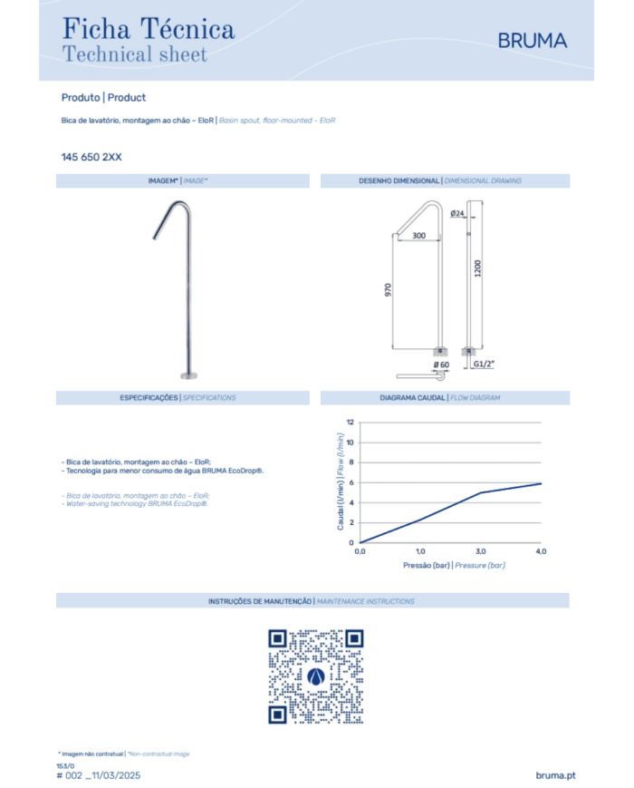 Bec pour lavabo Leaf - Bruma