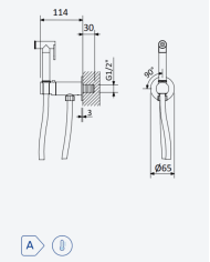 Robinet bidet / WC Leaf - Bruma