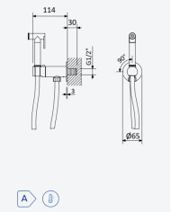 Robinet bidet / WC Leaf - Bruma