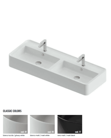 Lavabo Rodolfo 120x45 à poser – The.Artceram