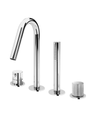 Mitigeur bain / douche 4 trous Leaf - Bruma