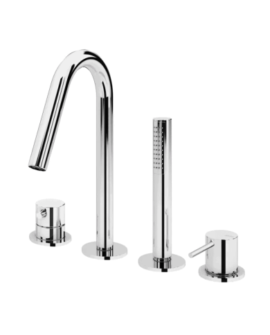 Mitigeur bain / douche 4 trous Leaf - Bruma