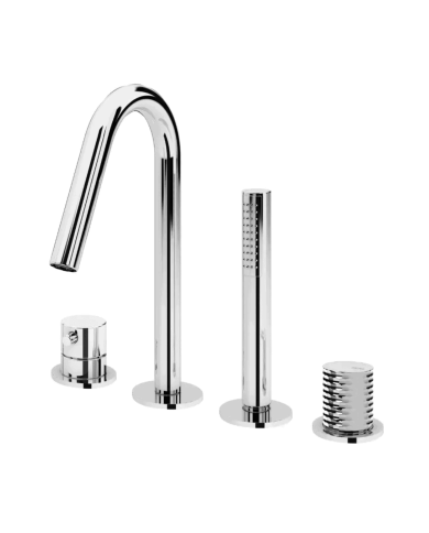 Mitigeur bain / douche 4 trous Leaf - Bruma