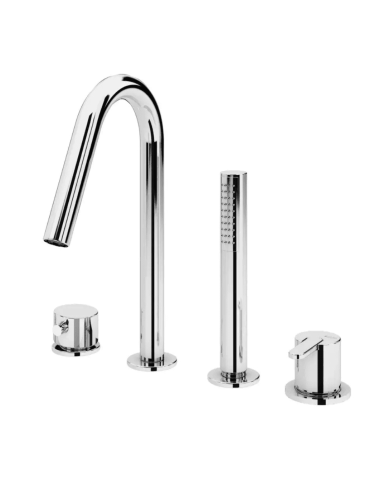 Mitigeur bain / douche 4 trous Leaf - Bruma