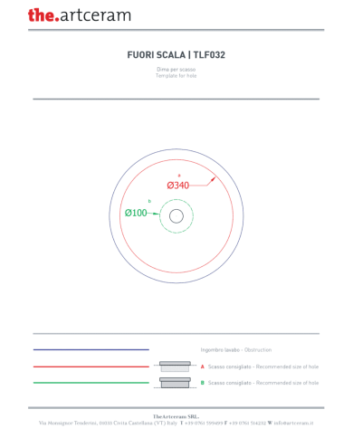 Vasque Fuori Scala Ø40 semi encastré – The.Artceram