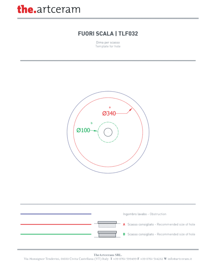 Vasque Fuori Scala Ø40 semi encastré – The.Artceram