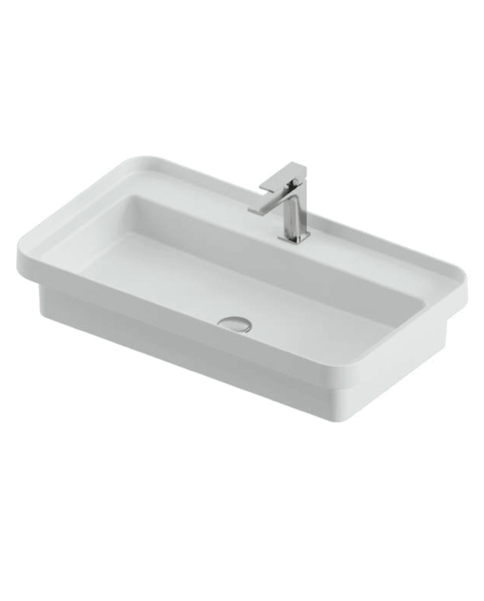 Vasque Fuori Scala 80x45 semi encastré – The.Artceram