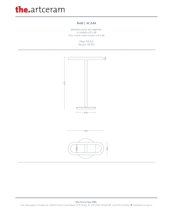Porte-serviettes sur pied - The.artceram
