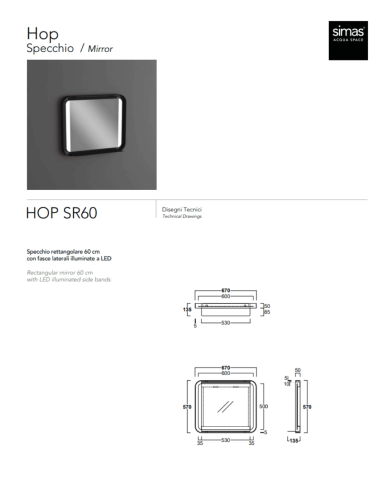 Miroir 60 Hop - Simas