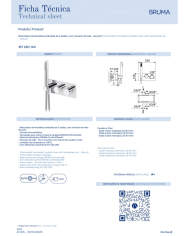 Mitigeur thermostatique encastré Leaf - Bruma