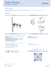 Mitigeur thermostatique encastré Leaf - Bruma