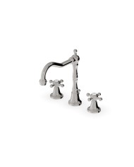 Mélangeur lavabo croix 3 trous bec fixe - Agora - Zucchetti