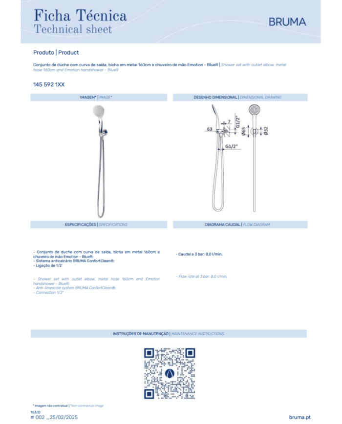 Garniture de douche Leaf - Bruma