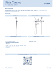 Garniture de douche Leaf - Bruma