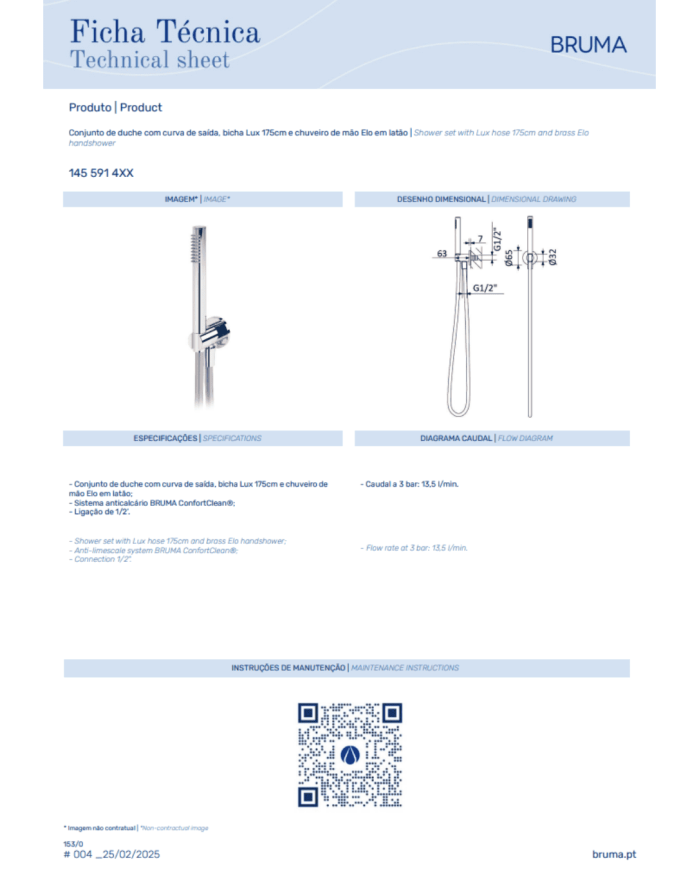 Garniture de douche Leaf - Bruma