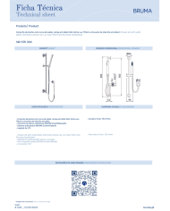 Garniture et barre de douche Leaf - Bruma