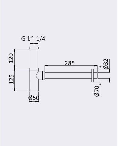 Siphon 11/4" Leaf - Bruma