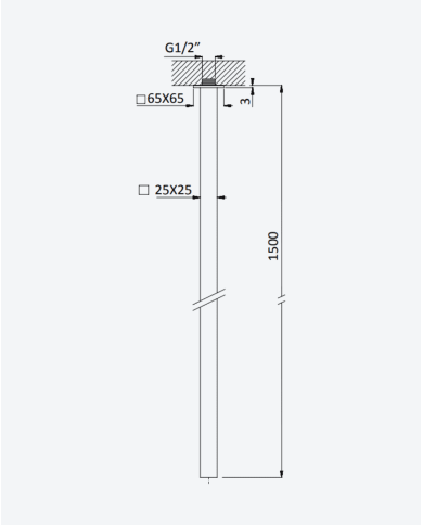 Bec vertical pour lavabo Linea - Bruma