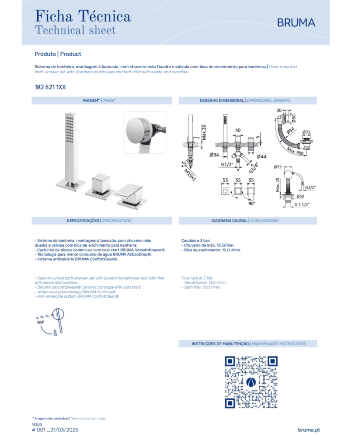 Kit bain-douche Linea - Bruma