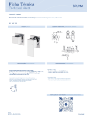Mitigeur encastré horizontal Linea - Bruma