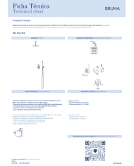 Kit douche encastré 3 Linea - Bruma