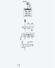 Kit douche encastré 6 Linea - Bruma