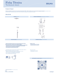 Kit douche encastré 8 Linea - Bruma
