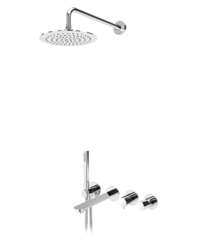 Kit de bain-douche encastré 3 Adagio - Bruma