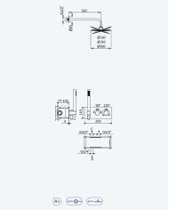 Kit de douche thermostatique 2 Elo - Bruma