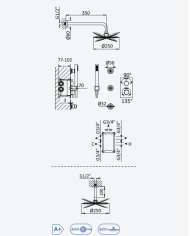 Kit de douche thermostatique 3 Elo - Bruma
