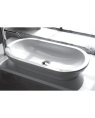 Lavabo à poser 70x37cm - Bleu Provence