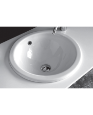 Lavabo sous plan Ø45 - Bleu Provence