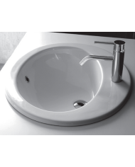 Lavabo sous plan 62x52 - Bleu Provence