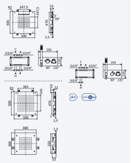 Thermostatique kit douche 2 Elo - Bruma